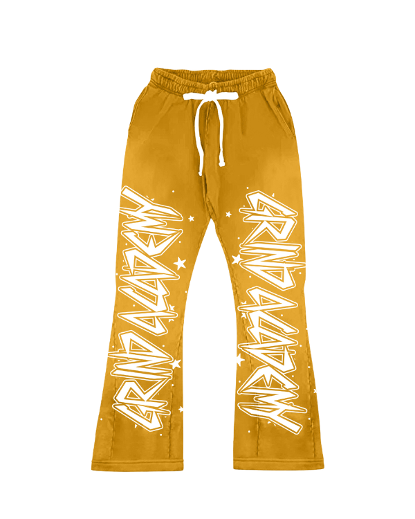 Grind Academy Flare Bottom SweatPants RUST BROWN